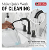 Delta 3559-BLPD-DST Trinsic Two Handle Widespread Pull Down Bathroom Faucet, Matte Black