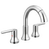 Delta 3559-PD-DST Trinsic Two Handle Widespread Pull Down Bathroom Faucet, Chrome