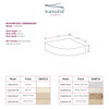 Transolid CSSK1414-67 Studio 14-in X 14-in Solid Surface Wall-Mount Corner Shower Seat in Matrix Khaki