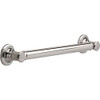 Traditional Decorative ADA Grab Bar - 18in in Brilliance Polished Nickel