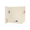 32-in D x 62-in W x 58-in H Swan High Gloss Bathtub Wall Kit in Bone