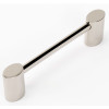 Alno Contemporary III A250-4-PN Modern Pull in Polished Nickel