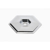 Backplate Modern 1-1/2-in in Polished Chrome