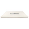 Transolid FZST6036C-32 Trimslate 60-in x 36-in Shower Base with Adjustable Single Threshold and Center Drain, Cameo