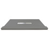 Transolid FZST6032C-40 Trimslate 60-in x 32-in Shower Base with Adjustable Single Threshold and Center Drain, Dark Grey