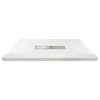 Transolid FZST6032C-31 Trimslate 60-in x 32-in Shower Base with Adjustable Single Threshold and Center Drain, White