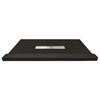 Transolid FZST4836C-09 Trimslate 48-in x 36-in Shower Base with Adjustable Single Threshold and Center Drain, Black