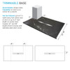 Transolid FZSP6042C-61 Trimslate Plus 60-in x 42-in Zero Threshold Shower Base with Center Drain, Sterling Black