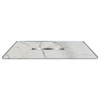 Transolid FZSP6042C-60 Trimslate Plus 60-in x 42-in Zero Threshold Shower Base with Center Drain, Calcite