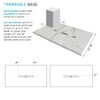 Transolid FZSP6042C-60 Trimslate Plus 60-in x 42-in Zero Threshold Shower Base with Center Drain, Calcite
