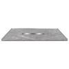 Transolid FZSP6036C-59 Trimslate Plus 60-in x 36-in Zero Threshold Shower Base with Center Drain, Ashy Grey