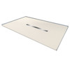 Transolid FZS7248C-32 Trimslate 72-in x 48-in Zero Threshold Shower Base with Center Drain, Cameo