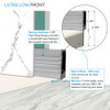 Transolid FZS7248C-32 Trimslate 72-in x 48-in Zero Threshold Shower Base with Center Drain, Cameo