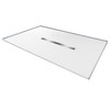 Transolid FZS7248C-31 Trimslate 72-in x 48-in Zero Threshold Shower Base with Center Drain, White
