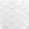 Transolid PWKX60368412-631 Prodigy 60-in x 36-in x 96-in Shower Wall Kit with Extension, White 3D Hexagon