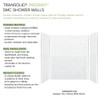 PWK603672-631 Prodigy 60-in x 36-in x 72-in Shower Wall Kit, White 3D Hexagon