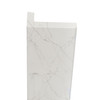 Transolid OTTK962-181 Lusso 1-in x 2-in x 96-in Over-Tile Trim, Palladio White