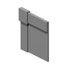 EOWTTK966-40 1-in x 2-in x 96-in Trim Kit, Dark Grey
