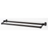 Double Towel Bar Modern in Chocolate Bronze