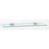 Alno Cube A6550-24-PC 24-in Glass Shelf with Brackets Modern in Polished Chrome