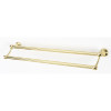 Alno Royale A6625-24-PB Double Towel Bar Transitional in Polished Brass