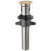 RP101630CZ Other Metal Push Pop with Overflow, Champagne Bronze
