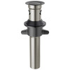 RP101630BL Other Metal Push Pop with Overflow, Matte Black