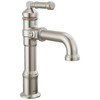 684-SS-PR-DST Broderick 7.13-in x 2.00-in x 9.06-in Single Handle Bathroom Faucet, Lumicoat Stainless