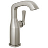 676-SS-PR-DST Stryke 4.38-in x 6.56-in x 8.94-in Single Handle Mid-Height Bathroom Faucet, Lumicoat Stainless