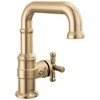 587SH-CZ-PR-DST Broderick 7.13-in x 2.00-in x 7.94-in Single Handle Bathroom Faucet, Lumicoat Champagne Bronze