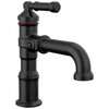 Delta 584-BLLPU-DST Broderick 7.13-in x 2.00-in x 7.56-in Single Handle Bathroom Faucet, Matte Black