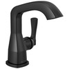 Delta 576-BLMPU-DST Stryke 6.56-in x 6.00-in x 6.88-in Single Handle Bathroom Faucet, Matte Black