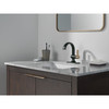 Delta 15855LF-GZ Albion 6.50-in x 6.06-in x 8.00-in Single Handle Bathroom Faucet, Matte Black and Champagne Bronze