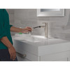Delta 15849LF-SSPD Nicoli 7.31-in x 6.06-in x 8.63-in Single Handle Pull-Down Bathroom Faucet, Stainless