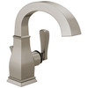 Delta 15718LF-SP Lakewood 7.88-in x 5.00-in x 7.38-in Single Handle Bathroom Faucet, Spotshield Brushed Nickel