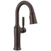 9984-RB-DST Renaldi 8.81-in x 2.81-in x 14.44-in Single-Handle Pull-Down Bar and Prep Faucet, Venetian Bronze