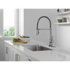 9613-AR-DST Essa 11.50-in x 4.13-in x 19.38-in Single-Handle Pull-Down Spring Kitchen Faucet, Arctic Stainless