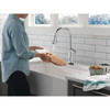 9184TL-PR-DST Renaldi 11.56-in x 2.81-in x 17.00-in Touch2O Kitchen Faucet with Touchless Technology, Lumicoat Chrome