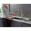 9179TL-CZ-DST Coranto 11.56-in x 10.75-in x 15.63-in Touch2O Kitchen Faucet with Touchless Technology, Champagne Bronze