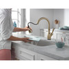 9178TV-CZ-DST Leland 11.88-in x 10.75-in x 15.38-in VoiceIQ Single-Handle Pull-Down Faucet with Touch20 Technology, Champagne Bronze