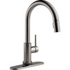 9159TL-KS-DST Trinsic 11.38-in x 4.19-in x 16.19-in Touch2O Kitchen Faucet with Touchless Technology, Black Stainless