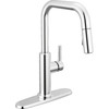 Delta 19868LF Nicoli 11.06-in x 10.75-in x 15.75-in Single-Handle Pull-Down Kitchen Faucet, Chrome