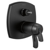 T27T976-BLLHP Stryke 17 Thermostatic Integrated Diverter Trim with Six Function Diverter Less Diverter Handle, Matte Black