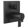 T27T967-BL Ara Angular Modern TempAssure 17T Series Valve Trim with 6-Setting Integrated Diverter, Matte Black