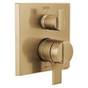 T27967-CZ Ara Angular Modern Monitor 17 Series Valve Trim with 6-Setting Integrated Diverter, Champagne Bronze