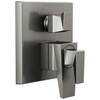T27843-KS-PR Trillian Two-Handle Monitor 17 Series Valve Trim with 3-Setting Diverter, Lumicoat Black Stainless