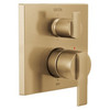 T24967-CZ Ara Angular Modern Monitor 14 Series Valve Trim with 6-Setting Integrated Diverter, Champagne Bronze