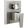 T24843-SS-PR Trillian Two-Handle Monitor 14 Series Valve Trim with 3-Setting Diverter, Lumicoat Stainless