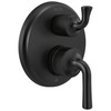 T24833-BL Kayra Two-Handle Monitor 14 Series Valve Trim with 3-Setting Integrated Diverter, Matte Black