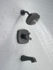 T17476-BL Stryke 17 Series Tub and Shower Only, Matte Black